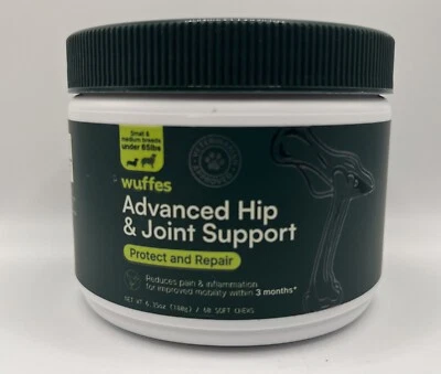 Wuffes Hip & Joint Supplement for Medium Breed Dogs, 60 Chews.EXP : 3/27 FREE 🚢