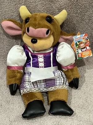 Beanie Kids Collectables -Moo Moo The Farmer Cow in Dress Bear  9.1.12 With Tags - image 1 of 4