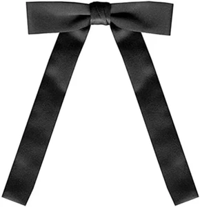 Black Satin Western Kentucky String Tie - Picture 1 of 12