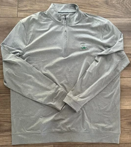Johnnie O Herren Golf Pullover Langarm 1/4 Zip Notre Dame XL X-LARGE GRAU - Bild 1 von 4