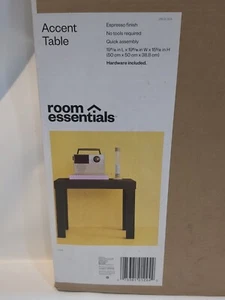 Room Essentials Accent Table 19 Length 19 Width 15 High NEW Hardware Included - Picture 1 of 24