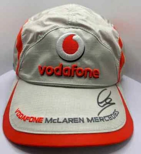 Lewis Hamilton Signed Vodafone McLaren Mercedes Silver & Orange F1 Cap with COA - Picture 1 of 3