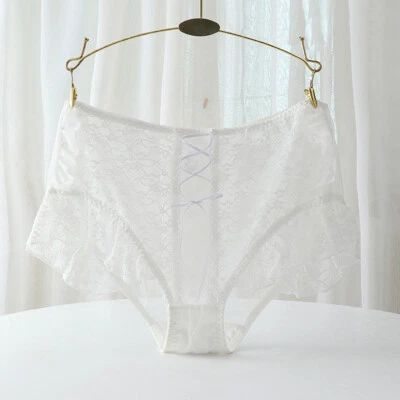 Mujeres Sexy Encaje Francés Bragas Lencería Damas Volantes Calzoncillos Bragas Underwea↔ Foto 1 de 4