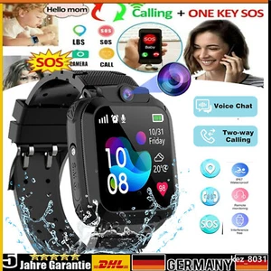 Kinder Telefonuhr Kids Smartwatch LBS Uhr SOS SIM Wasserdicht IP68 Armbanduhr DE - Bild 1 von 16