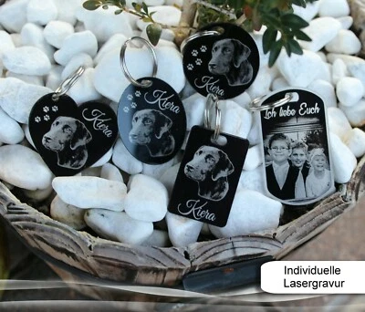 COLLAGEN MIT HERZ 1 Anhänger Schlüssel - Acrylglas mit Fotogravur - Geschenk - Valentinstag uvm.