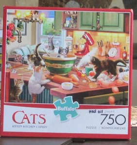 GATITO COCINA ALCAPARRAS - GATOS - Completo - PUZZLE JUEGOS BÚFALOS - Imagen 1 de 2