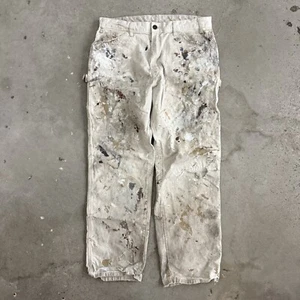 Pantalones de pintores Dickies Sherwin Williams genuinos salpicaduras de pintura envejecida 34x30 - Imagen 1 de 8
