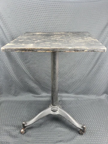 Antique Cast Iron Table Base With Rollers Original Cover