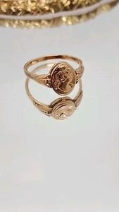 Old Cameo Vintage Ring GOLD 14K 583 USSR - Picture 1 of 4