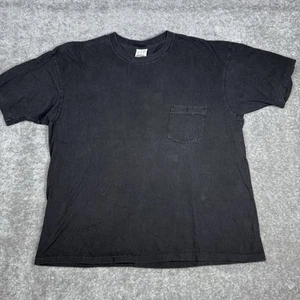 Vintage GAP Pocket T-Shirt Men’s XL Black USA Made Single Stitch Faded 90s Y2K - Picture 1 of 6