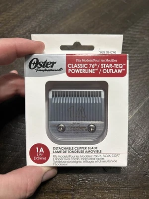 Oster Pro Detachable Blade 1A 1/8" 3.2mm Classic 76 - Image 1 of 2
