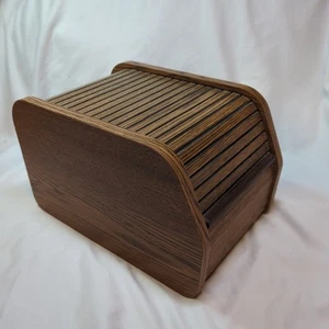 The Byte Box Dual Wood Rolltop CD Disk Holder Storage 2101 Thomas Hunt Woodwork - Picture 1 of 15