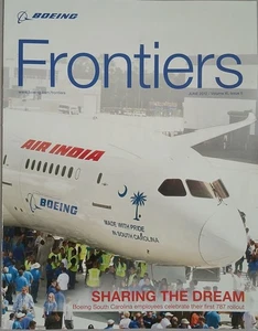 Boeing Frontiers Magazine June 2012 Air India 787 Rollout SC Aviati - Picture 1 of 2