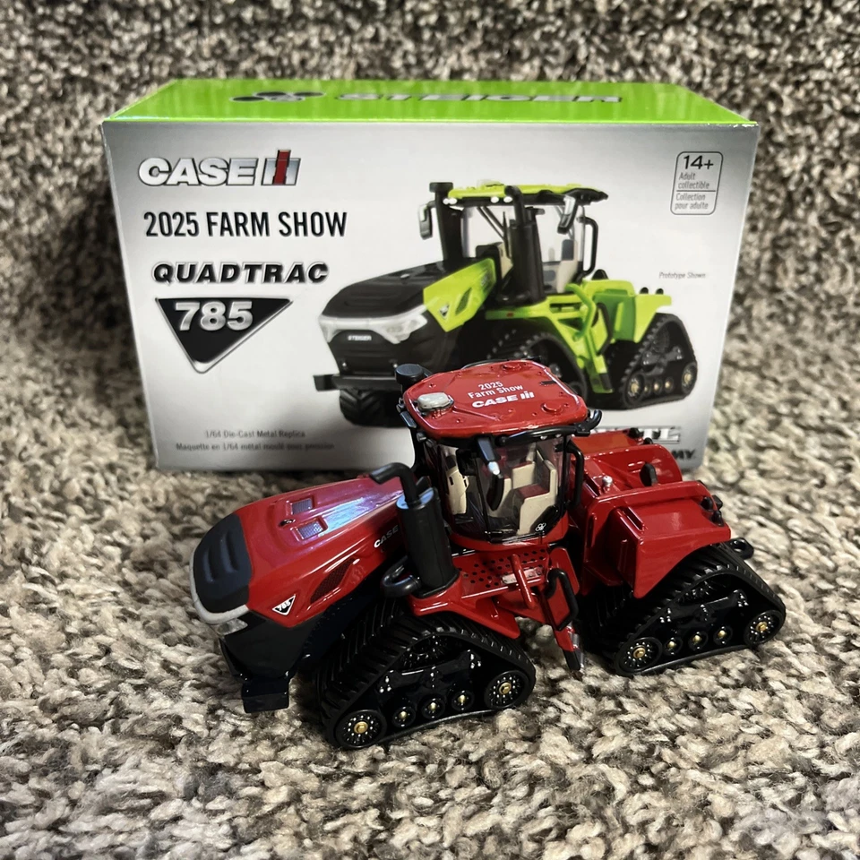 1/64 ERTL 2025 Farm Show 785 Quadtrac Case IH Steiger NEW!! RED CHASE!! - Image 1 of 3