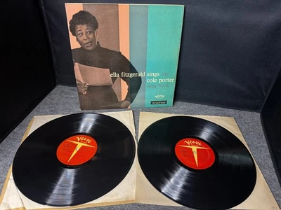 Vintage Ella Fitzgerald "Sings the Cole Porter Song Book" VInyl 2LP- Verve Foto 1 de 4