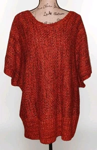 Roz & Ali - Suéter Manga Corta Otoño Naranja Dorado Acento - Para Mujer Talla 3X - Imagen 1 de 4