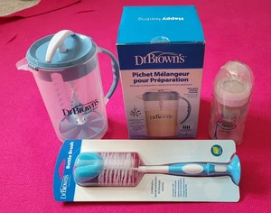 Dr. Browns Baby Feeding Bundle. Baby bottle, pitcher and bottle brush. - Picture 1 of 6