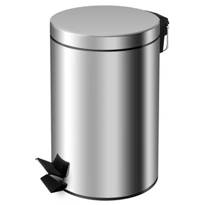 Treteimer - chromfarben - 12 Liter - Bild 1 von 4