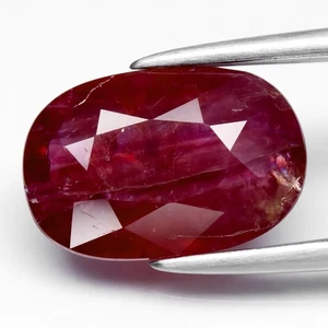 💎 2.42ct 10.3x7mm Cushion Purplish Red Ruby - Unheated, Tanzania Gem - Picture 1 of 4