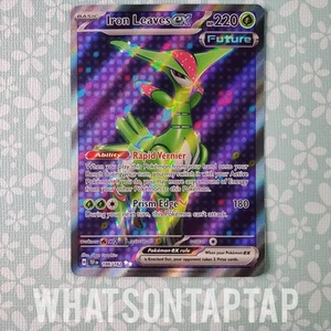Pokemon Karte Eisenblätter Ex 186/162 Secret Rare Scharlachrot Violett Zeitliche Kräfte - Bild 1 von 2