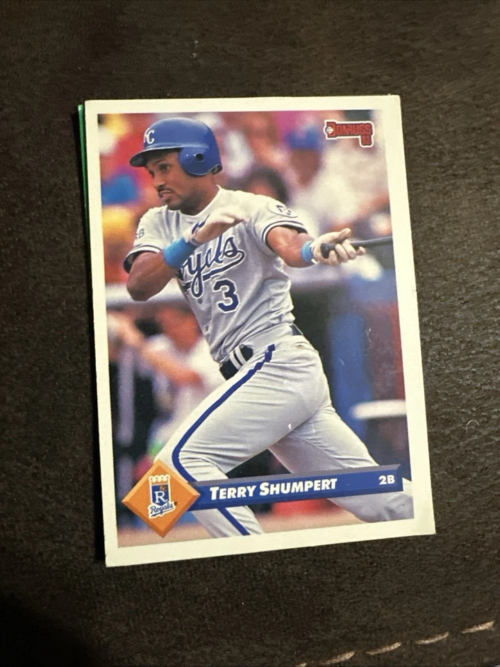 TERRY SHUMPERT ROYALS 1993 DONRUSS BASEBALL CARD #601 MLB Kansas City Royals - Image 1 of 2