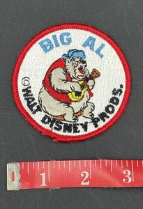 Decalcomania distintivo toppa cartone animato vintage anni 80 BIG AL PERSONAGGIO Walt Disney Productions - Foto 1 di 2
