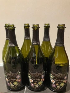 Dom Perignon Takashi Murakami Edition 2015 Limited Empty Bottle Set of 6 - Picture 1 of 3