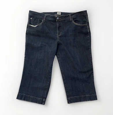 Pantalón de mezclilla clásico elástico azul índigo Just My Size 22W talla grande costuras Foto 1 de 4