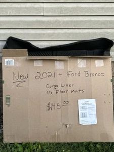 Alfombrillas Maxzina 2021+ Ford Bronco 5 piezas negras para todo tipo de clima solo se adaptan a 4 puertas - Imagen 1 de 6