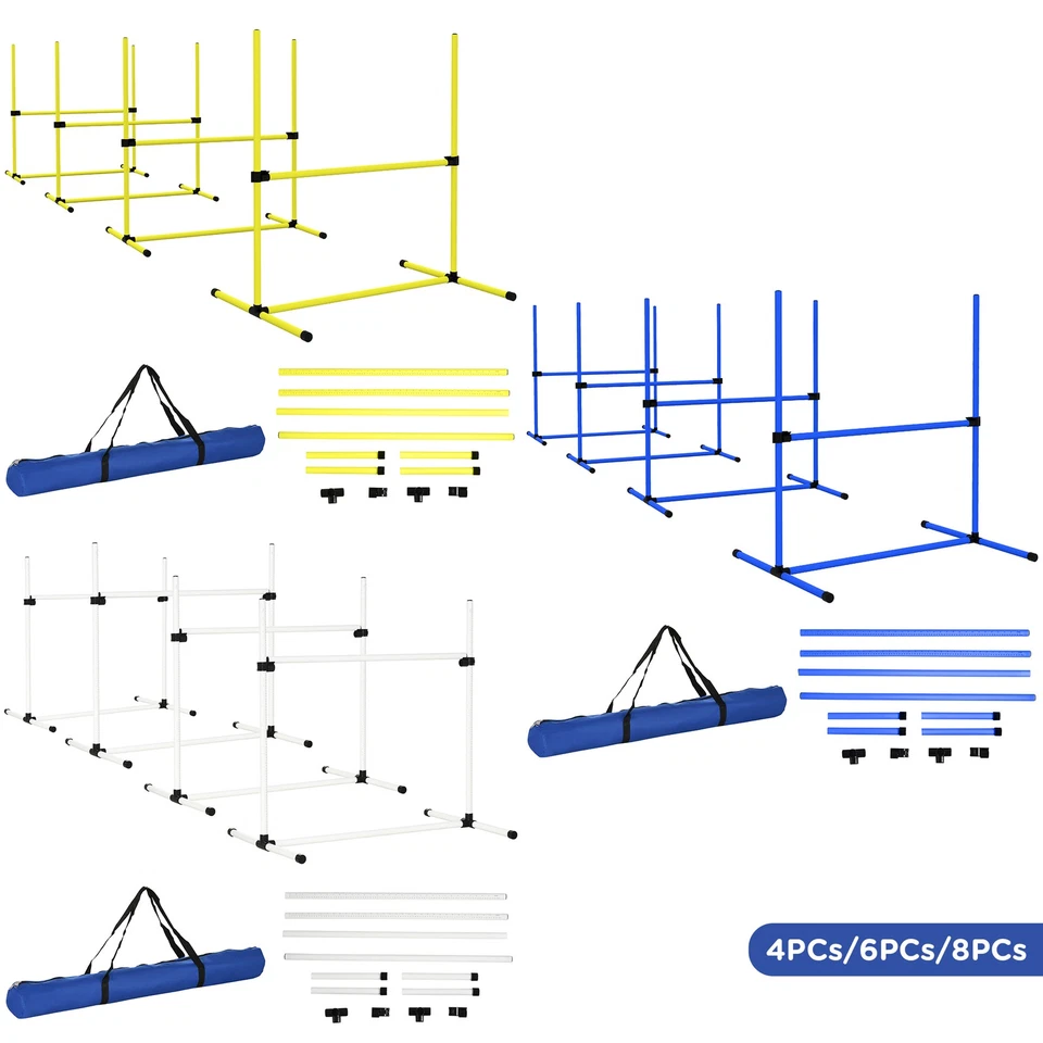 PawHut Dog Agility Starter Kit with Adjustable Height Jump Bars - Image 1 of 1