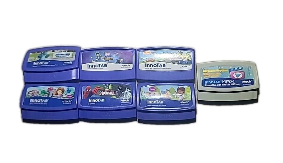 vtech Innotab 7 Game Bundle Spiderman, Paw Patrol, D.C McStuffins &More - Image 1 of 1