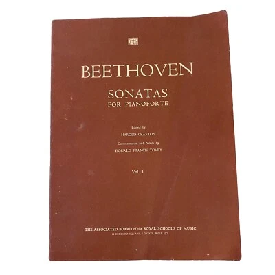 Beethoven Sonatas For Pianoforte Vol 1 Associated Board Edition Ed By H Craxton - Image 1 of 4