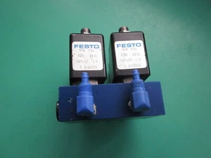 Magnetventil Festo BMC-2-3-1/8 incl. 2 Spulen + Verschraubungen - gebraucht - Picture 1 of 3