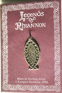 Amulett Anhänger 925 Sterlingsilber Mittelalter Fintan´s Salm Legends Rhiannon - Picture 1 of 2