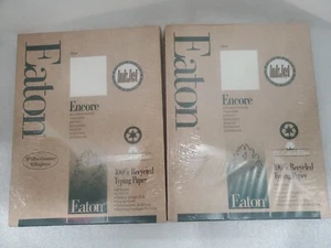 2 Packungen Eaton Encore Schreibpapier 80 Blatt 20 Pfund. 25 % Baumwollfaser. Weiß 8,5x11 - Bild 1 von 8
