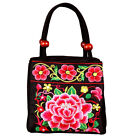  Middle Aged Embroidery Women Bag Canvas Tote Ladies Handbags