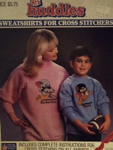 Vintage 80s NFL Football cross stitch pattern Booklet Cross Stitch Patterns - Picture 1 of 3