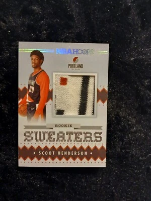 2023-24 Panini NBA Hoops - Rookie Sweaters #RSW-SCO Scoot Henderson (MEM, RC) - Image 1 of 4