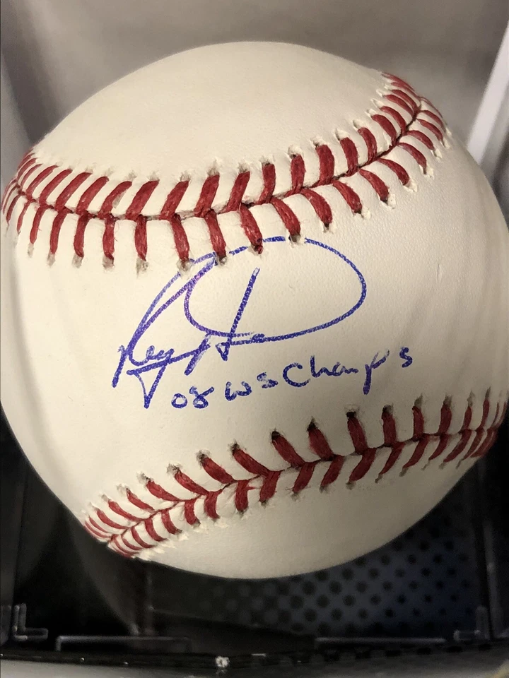 Ryan Howard Autographed ROMLB w/ 2008 WS CHAMPS (JSA) - Image 1 of 1