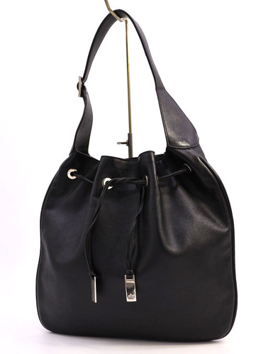 Gucci borsa a tracolla tote borsetta borsetta 4030 pelle di mucca nera media autentica