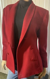 Blazer vintage donna designer Gucci rosso anni 80/90 look classico US taglia media 8 - Foto 1 di 21