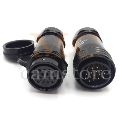 WEIPU SA28 16Pin Waterproof Aviation Cable Connector,LED Light Wire Connector - Image 1 of 4