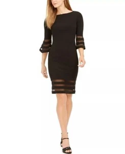 NEW Calvin Klein Women's 4 Illusion-Trim Sheath Dress NWT $89.98 - Picture 1 of 4