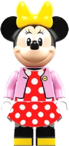 Minifigura genuina LEGO DISNEY MINNIE MOUSE - CHAQUETA ROSA BRILLANTE dis089 **NUEVA** - Imagen 1 de 1