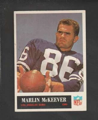 1965 Philadelphia #91 Marlin McKeever VG/VGEX LA Rams 157873 - Image 1 of 2