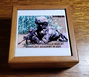 2003 Stark Trek I Survived the Guerilla War at Starfleet Academy Trinket Box - Picture 1 of 5