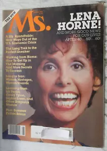MS. MAGAZINE AUGUST 1981 LENA HORNE CICELY TYSON LIZ TAYLOR WOMEN'S FEMINISM - Picture 1 of 2