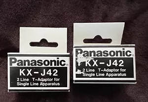 Panasonic KX-J42 Adattatore 2 linee T per apparecchio linea singola confezione da due - Foto 1 di 1