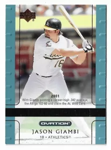 2002 Upper Deck Ovation MLB Superstar Spotlights Athletics #102 Jason Giambi - Picture 1 of 2