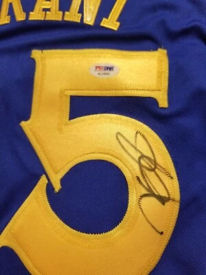 Kevin Durant signed Golden State Warrior Jersey 4 2 Durant ticket PSA DNA Final - Image 1 of 4